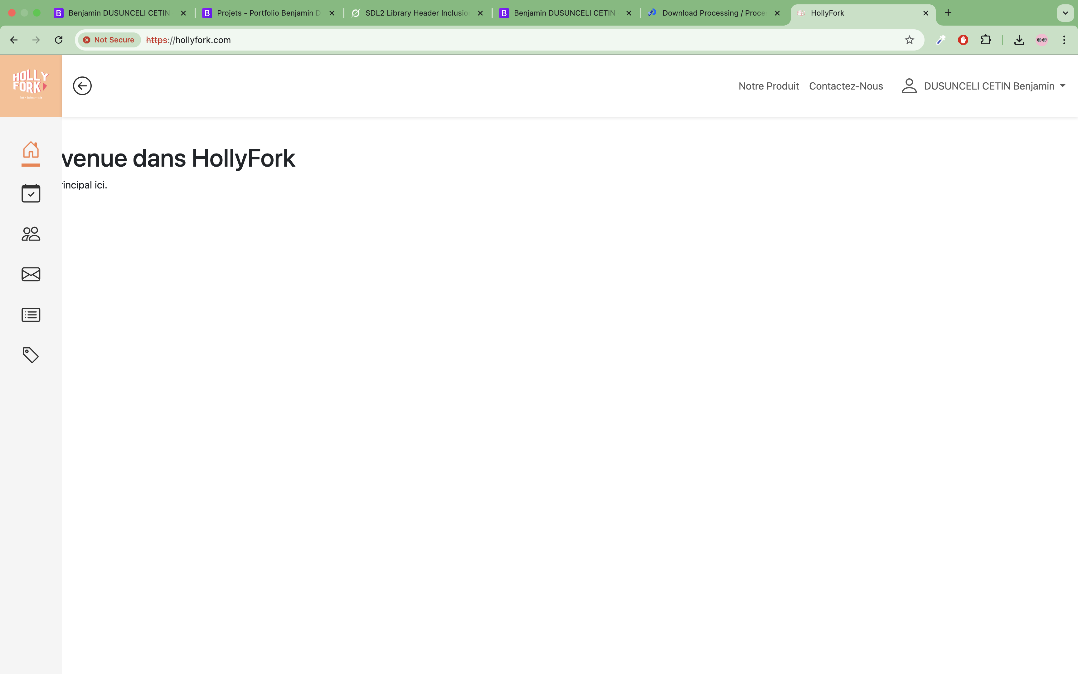 Projet HollyFork Spring Boot