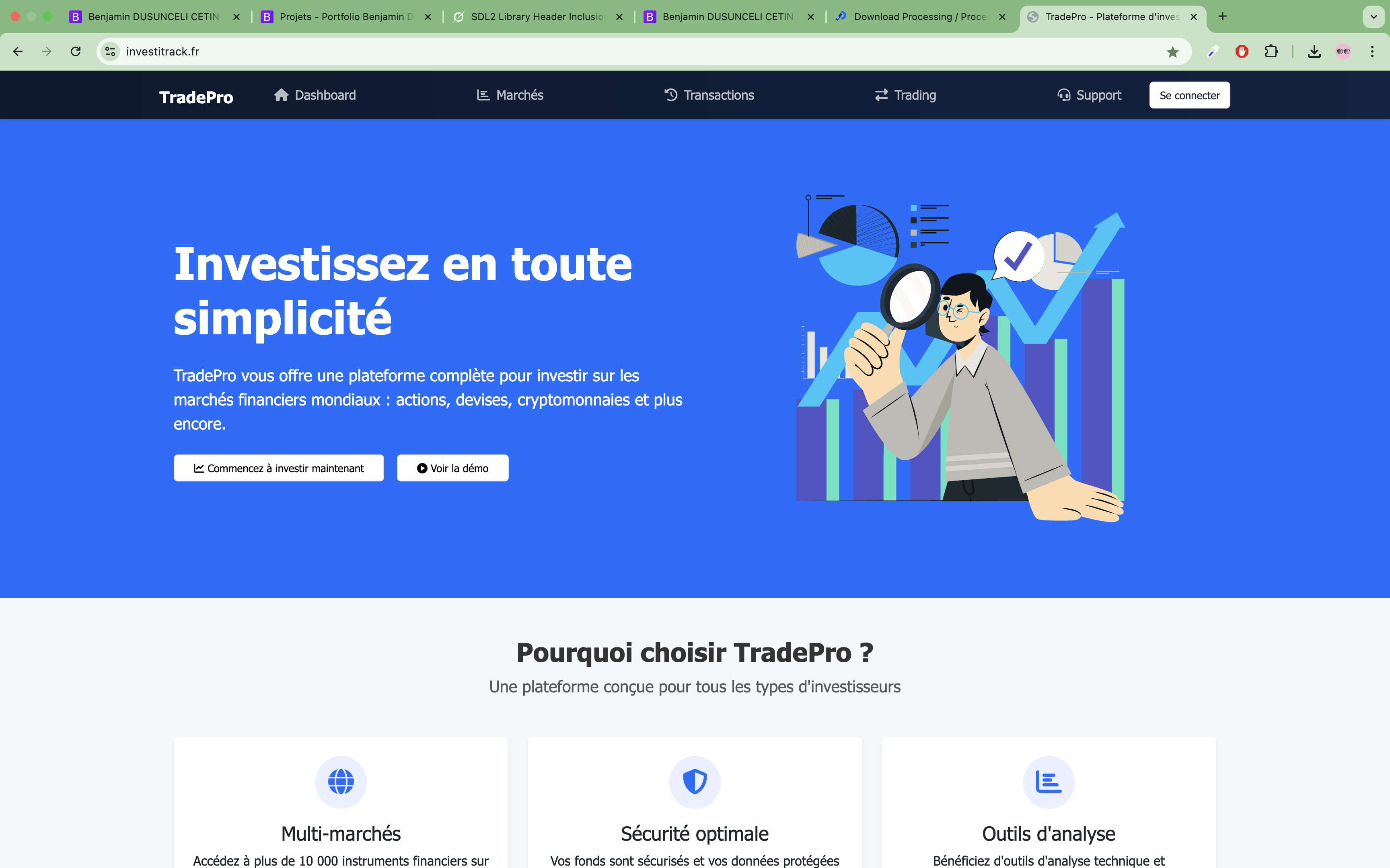 Projet InvestiTrack via Django